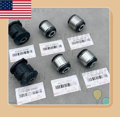 Conjunto de buje de nudillo de brazo trasero OEM de 2 piezas para TOYOTA HIGHLANDER CAMRY LEXUS RX Foto 1 de 4