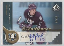 2005-06 SP Game Used Edition SIGnificance Gold /25 Joffrey Lupul #S-JL Auto
