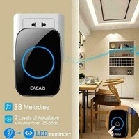 Echtholz Case traditionelle mechanische T rglocke Wireless 