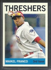 2013 Topps Heritage Minors - #158 - Maikel Franco - Clearwater Threshers