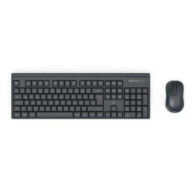 HAMA WKM-100 USB Wireless Keyboard Mouse Desktop Kit - 1200 DPI - AI Assist - Image 1 of 4