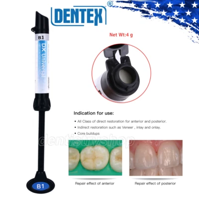 DENTEX Dental B1 Shade Composite Resin Univeresal Light Cure