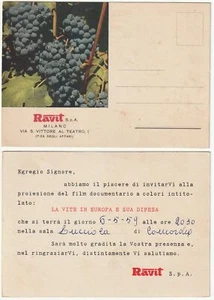MILANO - PUBBLICITARIA - RAVIT SPA -1956- - Picture 1 of 1