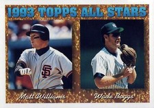 1994 Topps #386 Wade Boggs Matt Williams San Francisco Giants New York Yankees