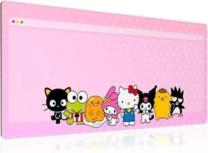 Hello Kitty Large Extended Gaming Non-Slip Mouse Mat Mousepad - New - Picture 1 of 9