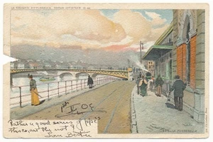 La Passerelle Lieja Bélgica F Ranot Bélgica Edición Pintoresca Artística 1906 - Imagen 1 de 3
