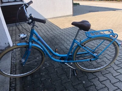 citybike damen, baby-blau, mit Gepäckträger, sehr guten Zustand, - Bild 1 von 4