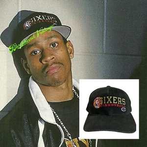Philadelphia 76ers Champion Snapback Hat Y2K Vintage Sixers Allen Iverson - Picture 1 of 8