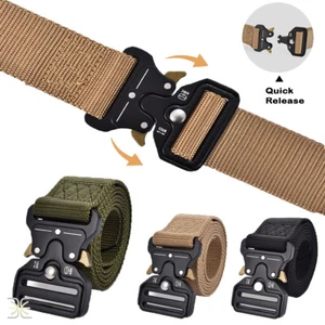 Cinturón táctico militar entrenamiento al aire libre equipo de senderismo con hebilla de liberación rápida - Imagen 1 de 13