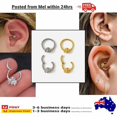  Anillo tabique nariz abejorro 16G (1,2 mm) tabique con bisagras para ella  Foto 1 de 4