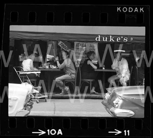 '68 Sullivan St Dukes Restaurant Village Manhattan Nueva York Foto Antigua Negativa B13 - Imagen 1 de 1