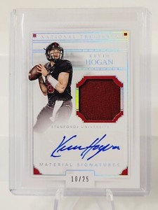 2016 Kevin Hogan National Treasures Collegiate Material Signatures Autograph /25