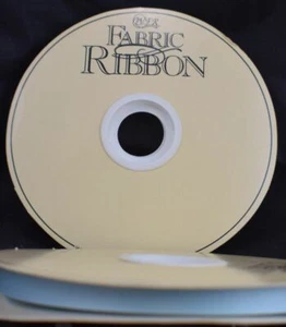 Thrifty Satin Blue Fabric Ribbon 100 Yard Roll 3/8 Wide Vintage WFR - Picture 1 of 4