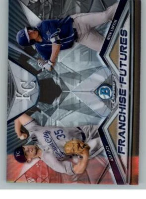 2020 Bowman Chrome Draft FF #FFAN Asa Lacy/Nick Loftin (ref 125517) - Image 1 of 2