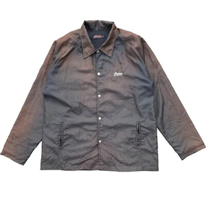 Chaqueta Indian Motorcycles Vintage Nylon Entrenadores L Botón Delantero Sol Desteñido Negra - Imagen 1 de 13
