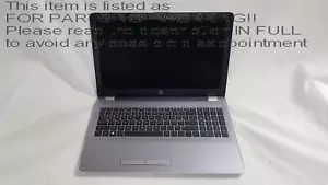 BAD KBB?? HP 250 G6 15.6" Laptop 2.70 Ghz Intel Core i5-7200U 8GB 250 GB SSD Win - Picture 1 of 17
