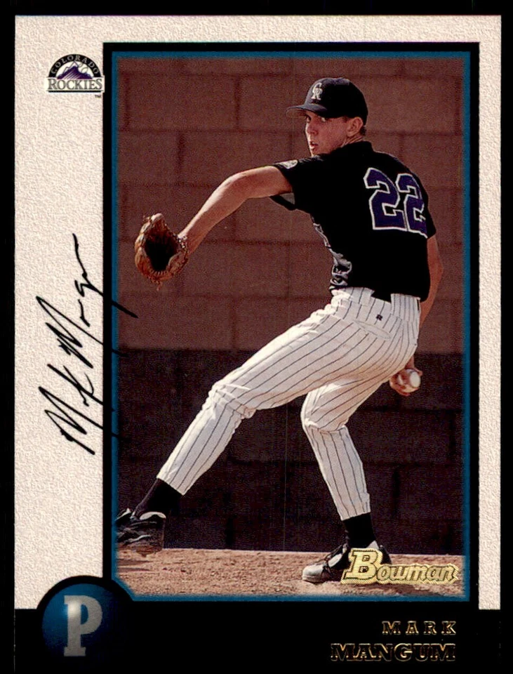 1998 BOWMAN MARK MANGUM COLORADO ROCKIES #139 - Image 1 of 2
