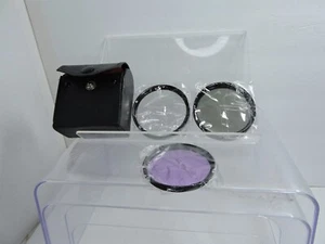 Camera Lens Filters set of 3 in case Zeikos  58mm Japan optics - Picture 1 of 5