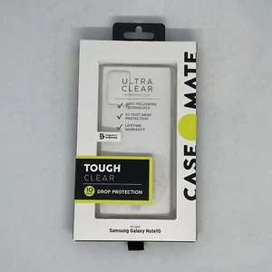 Case Mate Tough Clear Samsung Galaxy Note10 Case Anti Yellow 10ft Drop Protect - Picture 1 of 9
