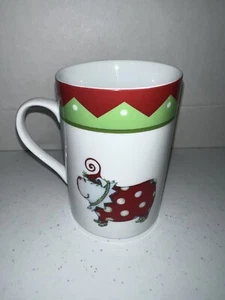 RARE Dept 56 KRINKLES BULL DOG PUG in POLKA DOT PJs MUG Patience Brewster - Picture 1 of 6