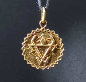 Pagan Ukraine Symbol Chernobog, Slavic Black God Pendant, Wiccan Necklace - Picture 1 of 9