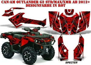 KIT GRÁFICO DE DECORACIÓN DE CARRERAS AMR ATV CAN-AM OUTLANDER STD & XMR/MAX ESPECTRO B - Imagen 1 de 7