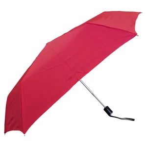 Shelta Auto Open Close Featherlite Slim Rain Compact Brick Red Umbrella - Picture 1 of 3