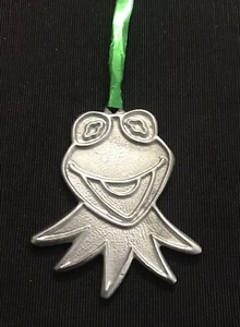 Pewter KERMIT The Muppets Sesame Street Metal Figurine Christmas Tree Ornament Q - Picture 1 of 2