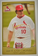 2006 Tony LaRussa, St. Louis Cardinals, K.C. Life, Police, Baseball Card, Mint.