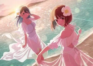 Anime oshi no ko arima kana kurokawa akane hält genähte Gaming Matte Schreibtisch - Bild 1 von 1