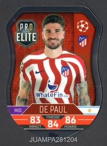 DE PAUL PRO ELITE SH 6 ATLETICO MADRID 2022/23 CROMO UEF MATCH ATTAX 22/23 TOPPS - Picture 1 of 2