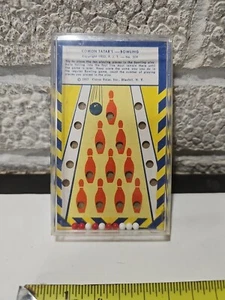 1953, F.J.T. No 309 Comon Tatar Handheld Bowling Game. Blasdell N.Y. - Picture 1 of 7