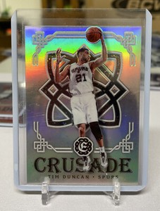 2016-17 Tim Duncan Panini Excalibur Crusade Silver Foil Basketball Card #86