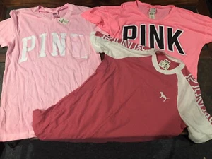 Victoria Secret Pink Neu 3 Shirt Paket - Bild 1 von 3