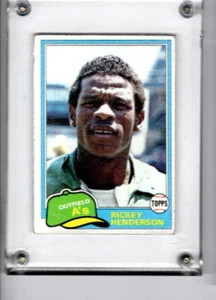 1981 Topps #261 Rickey Henderson / large acrylic case protected - Picture 1 of 2
