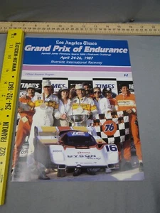 Vintage 1987 Los Angeles Times Grand Prix of Endurance Souvenir Program - Bild 1 von 3