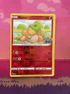 Pokemon Card Numel Pokemon GO Reverse Holo Peelable 013/078 Near Mint  - Picture 1 of 2