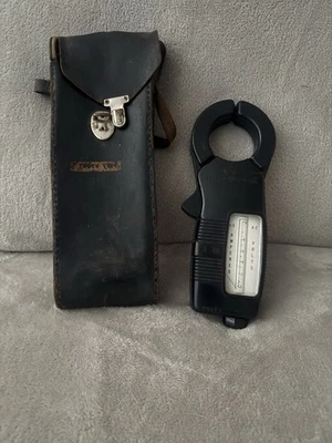 Vintage Amprobe Ultra Braçadeira Medidor Escala Rotativa Amplificador Preto General Electric & Estojo - Imagem 1 de 4