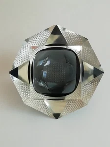 A FACET CUT MURANO GLASS BOWL ATTRIBUTED TO FLAVIO POLI (1900-1984) CIRC 1960s - Picture 1 of 23