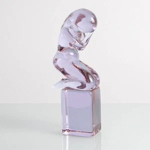 Escultura desnuda arrodillada 1/1 E. Nason alejandrita Cendese cristal de Murano neodimio 2 - Imagen 1 de 4