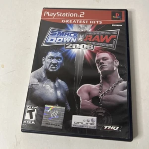 WWE SmackDown vs Raw 2006 PlayStation 2 PS2 Greatest Hits Complete Tested - Picture 1 of 7