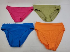 M&S 4pcs Bundle Swimwear Size 18 Blue Orange Pink Roll Top High Briefs New F2 - Picture 1 of 11