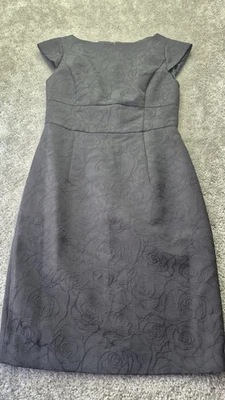 346 Brooks Brothers Womens Sheath Dress Sz 6  Black Boat Neck Cap Sleeve Lined - Image 1 of 4