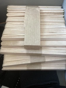 200 Pcs Wood Craft Sticks 4.5" Ice Cream Sticks Popsicle Sticks Craft Projects - Picture 1 of 5