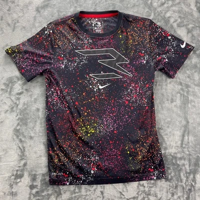 Nike Dri-FIT Youth XL Black Splatter Paint Training Shirt Short Sleeve - Image 1 of 4