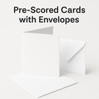 White Pre-Scored Card Blanks A5 & A6 with Envelopes – 250–400gsm