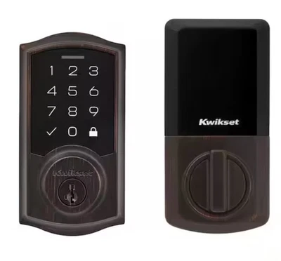 Panel táctil electrónico de entrada sin llave Kwikset SmartCode 270 cerrojo veneciano bronce Foto 1 de 4