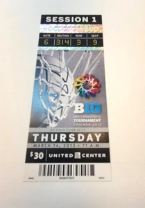 Big Ten Basketball Championship Ohio State Wisconsin March 14, 2013, Ticket Stub - Picture 1 of 13