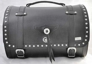 Fourre-Tout Arrière Cuir Véritable Tour Pack 42 Litre pour Moto Custom Universel - Picture 1 of 3