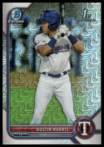 2022 Bowman #BCP-119 Dustin Harris Chrome Prospects Rifrattori Mojo - Foto 1 di 2